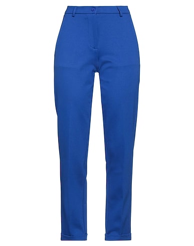 CARACTÈRE Casual trouser BLU 70% Viscose, 25% Polyamide, 5% Elastane