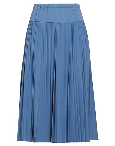 VICOLO Midi skirt Pastel blue 70% Polyester, 23% Viscose, 7% Elastane