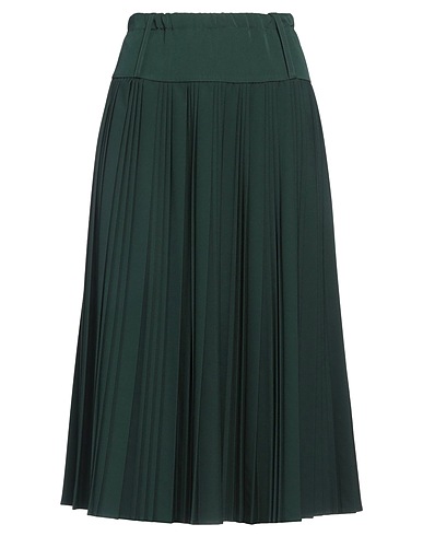 VICOLO Midi skirt Green 70% Polyester, 23% Viscose, 7% Elastane