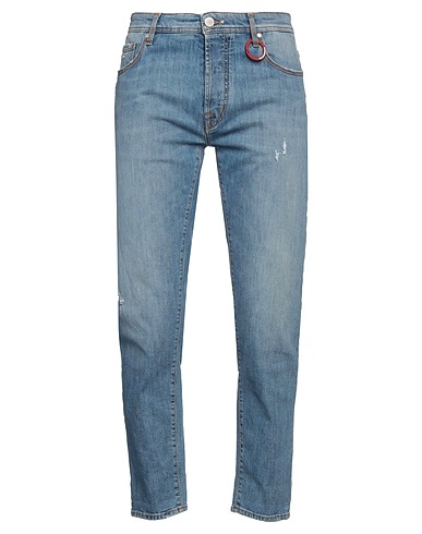 TRAMAROSSA Denim trousers Blue 98% Cotton, 2% Elastane