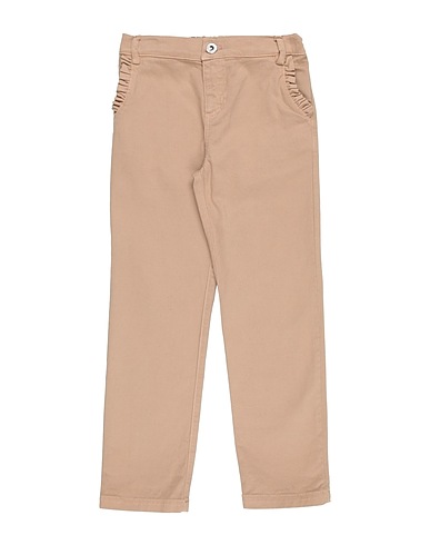 MEILISA BAI Casual trouser Beige 97% Cotton, 3% Elastane