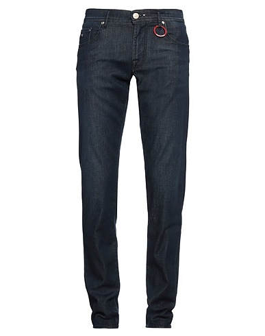 TRAMAROSSA Denim trousers Blue 72% Modal, 21% Cotton, 5% Silk, 2% Elastane