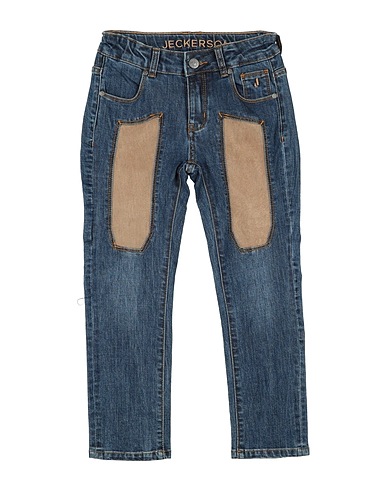 JECKERSON Denim pants Blue 61% Cotton, 37% Polyester, 1% Viscose, 1% Textile fibers