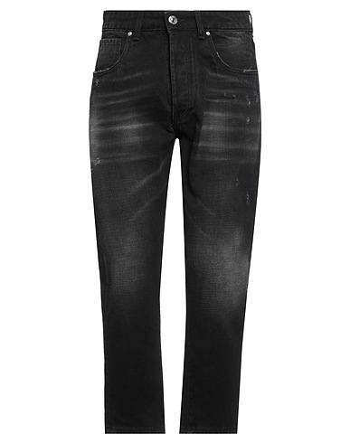 LES HOMMES Denim pants Black 100% Cotton