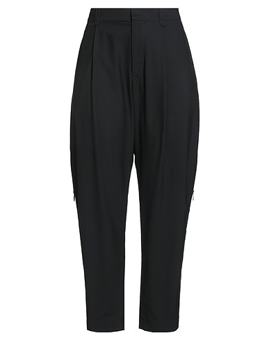 MAISON FLÂNEUR Pantalone Nero 100% Lana Vergine