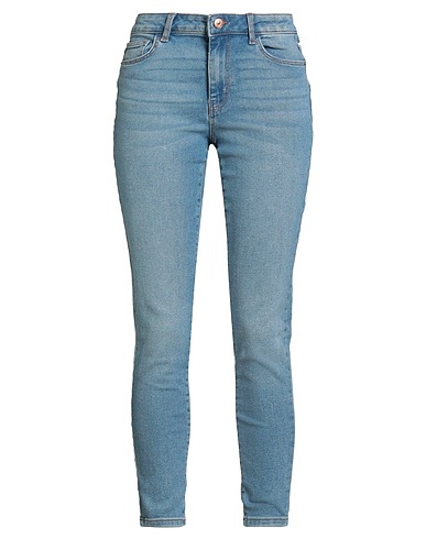 PIECES Denim trousers Blue 55% Cotton, 20% Recycled cotton, 20% Polyester, 3% Viscose, 2% Elastane
