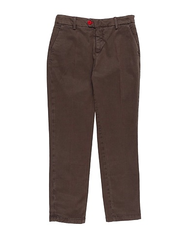 BARONIO Casual trouser Dark brown 97% Cotton, 3% Elastane