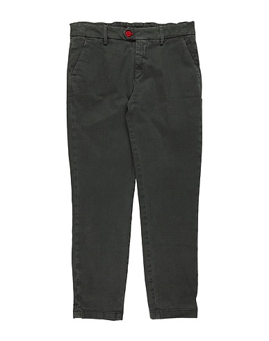 BARONIO Casual trouser Dark green 97% Cotton, 3% Elastane