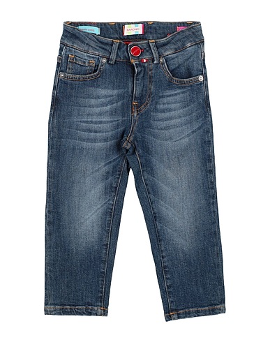 BARONIO Denim pants Blue 99% Cotton, 1% Elastane