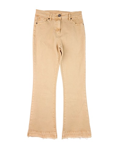 MANILA GRACE Casual trouser Sand 98% Cotton, 2% Elastane