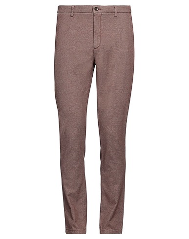YAN SIMMON Pantalone Marrone 67% Cotone, 32% Poliammide, 1% Elastan