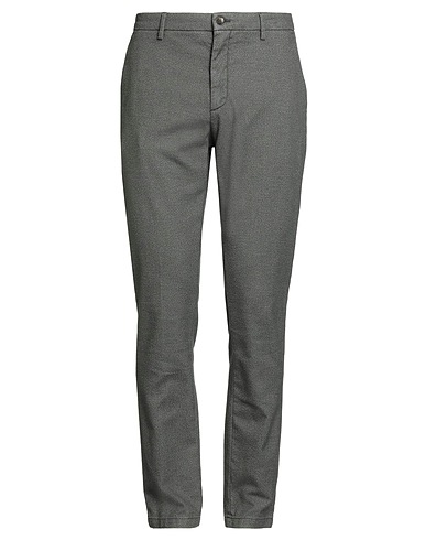 YAN SIMMON Casual trouser Military green 67% Cotton, 32% Polyamide, 1% Elastane