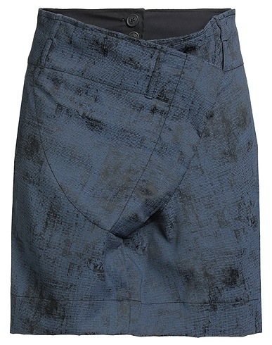 VIVIENNE WESTWOOD ANGLOMANIA Mini skirt Navy 57% Polyester, 40% Polyamide, 3% Elastane, Cotton
