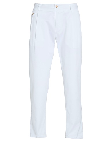 DOLCE&GABBANA Casual trouser White 97% Cotton, 3% Elastane