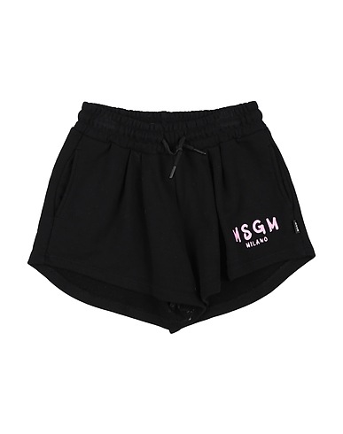 MSGM Shorts & Bermuda KIDS Black 100% Cotton