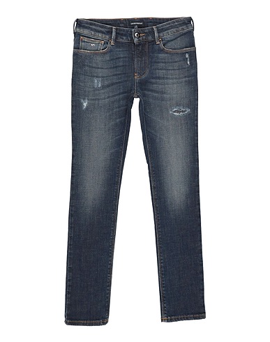 EMPORIO ARMANI Denim pants Blue 98% Cotton, 2% Elastane
