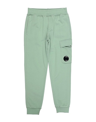 C.P. COMPANY UNDERSIXTEEN Casual pants Sage green 100% Cotton, Elastane