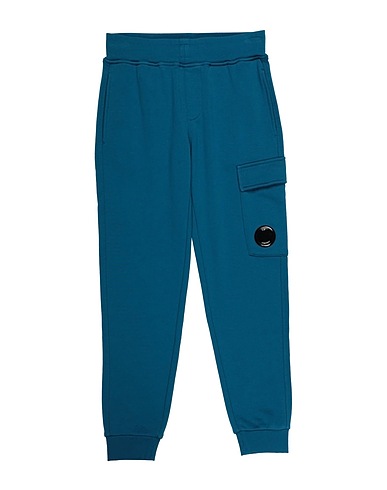 C.P. COMPANY UNDERSIXTEEN Casual trouser Deep teal 100% Cotton, Elastane