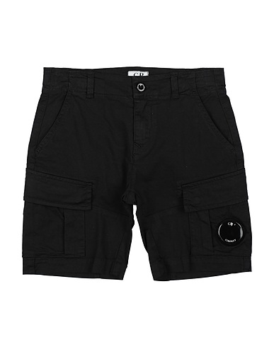 C.P. COMPANY UNDERSIXTEEN Shorts & Bermuda Black 97% Cotton, 3% Elastane