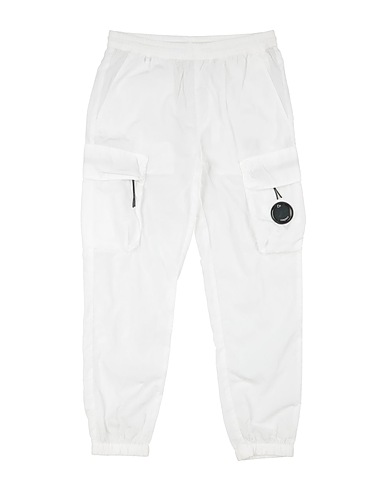 C.P. COMPANY UNDERSIXTEEN Pantalone Bianco 100% Poliammide