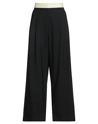 ALYSI Casual trouser CHOCOLAT 53% Polyester, 43% Virgin Wool, 4% Elastane