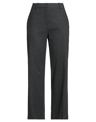 ALYSI Casual trouser CRÈME Charcoal 34% Viscose, 33% Polyester, 32% Wool, 1% Elastane