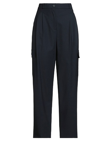 SEMICOUTURE Casual pants Navy 53% Polyester, 43% Virgin Wool, 4% Elastane