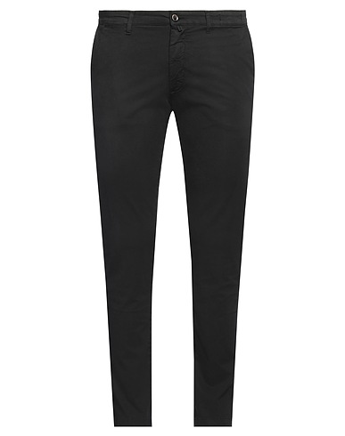 BETWOIN Pantalone Nero 100% Cotone, Elastan