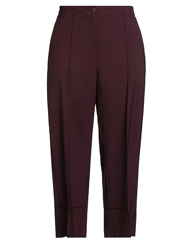 ALYSI Casual trouser CHOCOLAT 53% Polyester, 43% Virgin Wool, 4% Elastane