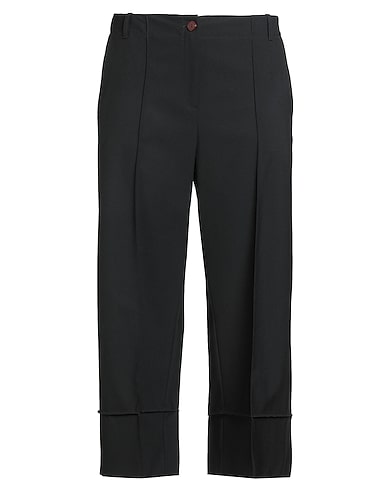 ALYSI Casual trouser CHOCOLAT 53% Polyester, 43% Virgin Wool, 4% Elastane