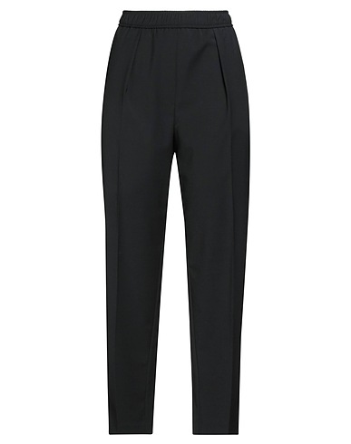 8PM Pantalone Nero 54% Poliestere, 44% Lana, 2% Elastan