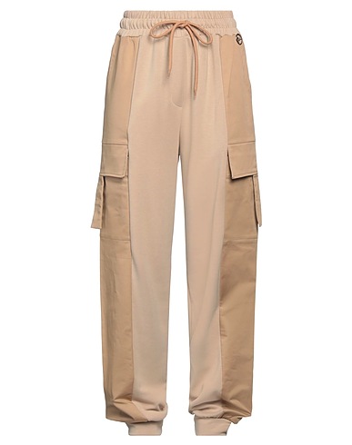 GAëLLE Paris Casual trouser Beige 96% Cotton, 4% Elastane