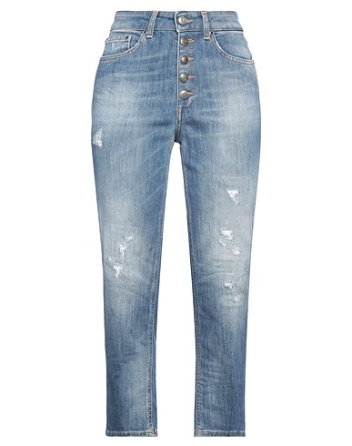 DONDUP Denim trousers Blue 89% Cotton, 11% Elastomultiester