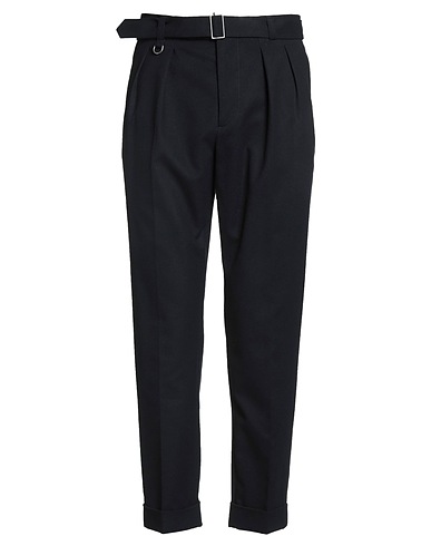 PAOLO PECORA Casual trouser Midnight blue 64% Polyester, 34% Viscose, 2% Elastane