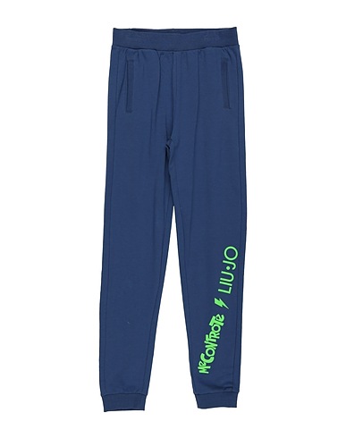 LIU •JO MAN Casual pants ME CONTRO TE Blue 95% Cotton, 5% Elastane