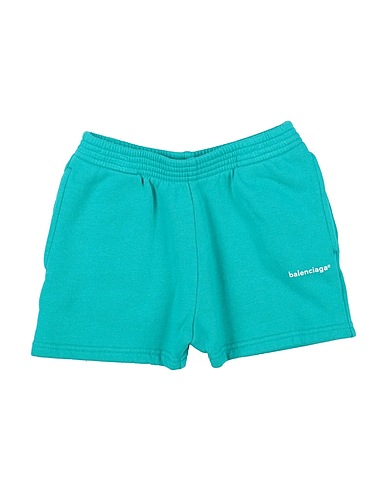 BALENCIAGA KIDS Pantalone felpa Turchese 100% Cotone