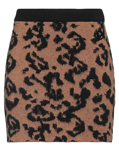 GAëLLE Paris Mini skirt Camel 35% Polyamide, 34% Viscose, 21% Wool, 7% Mohair wool, 3% Cashmere