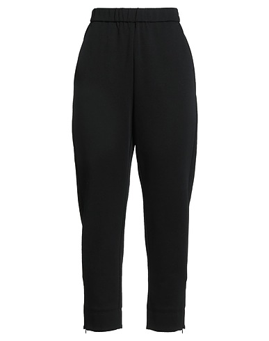 MARINA RINALDI Casual pants Black 75% Cotton, 25% Polyester