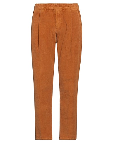 FILIPPO DE LAURENTIIS Casual trouser Brown 97% Cotton, 2% Elastane, 1% Other Fibres