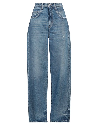 ICON DENIM Denim trousers Blue 100% Organic cotton