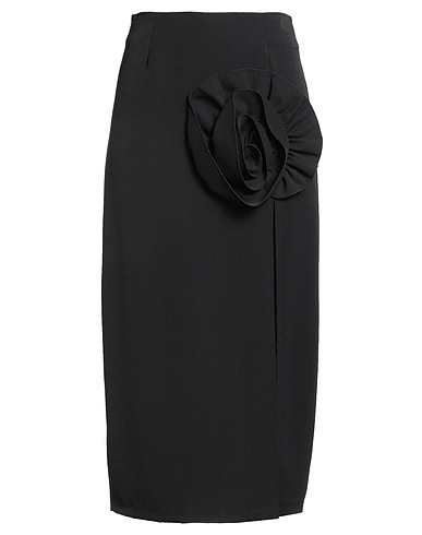 ODÌ ODÌ Midi skirt Black 78% Polyester, 18% Viscose, 4% Elastane