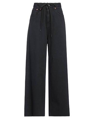 MM6 MAISON MARGIELA Denim trousers Black 100% Cotton
