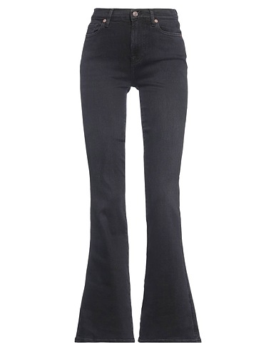 7 FOR ALL MANKIND Denim trousers Black 81% Cotton, 11% Lyocell, 6% Elastomultiester, 2% Elastane