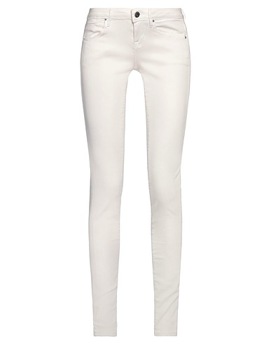 GUESS Denim trousers White 70% Cotton, 14% Lyocell, 14% Polyester, 2% Elastane