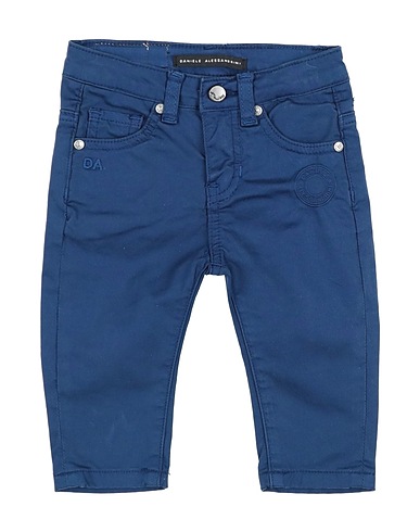 DANIELE ALESSANDRINI Casual trouser Navy blue 98% Cotton, 2% Elastane