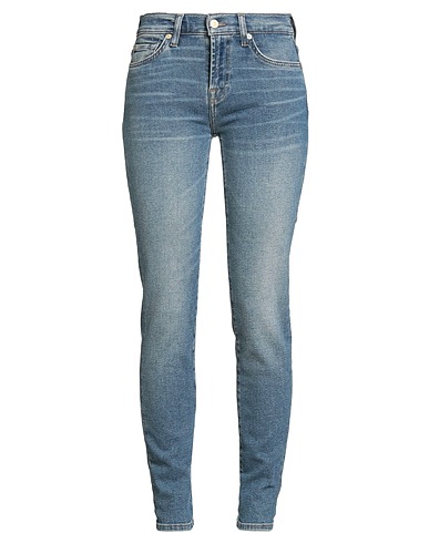 7 FOR ALL MANKIND Denim pants Blue 79% Cotton, 11% Modal, 9% Elastomultiester, 1% Elastane