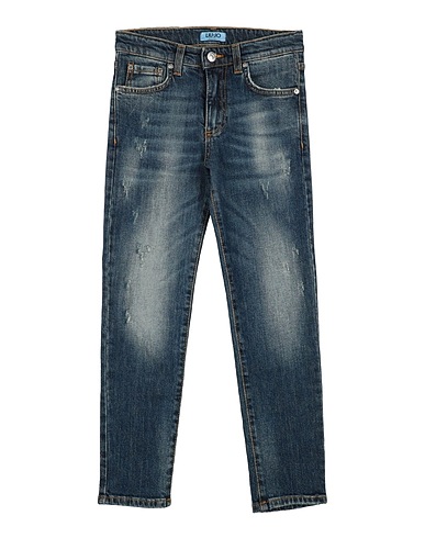 LIU •JO Denim trousers Blue 98% Cotton, 2% Elastane