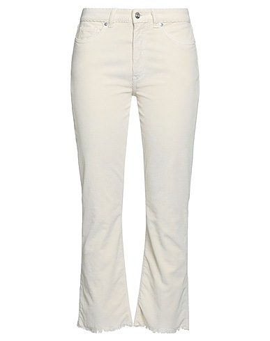 NINE IN THE MORNING Pantalone Panna 78% Cotone, 20% Modal, 2% Elastan