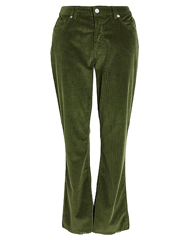 NINE IN THE MORNING Casual trouser VERDE MILITARE 78% Cotton, 20% Modal, 2% Elastane