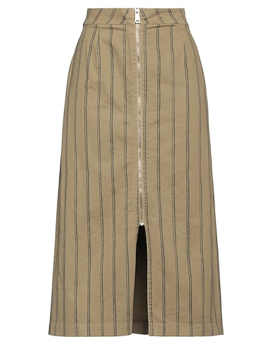 LOU LOU BELLE VILLE PARIS Midi skirt 97% Cotton, 3% Elastane